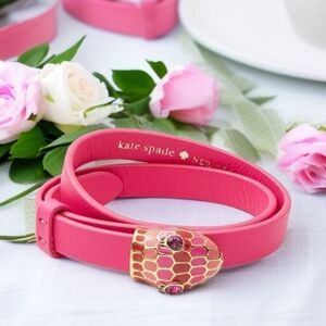 $98 Kate Spade Pink Snake Serpent Wrap Bracelet